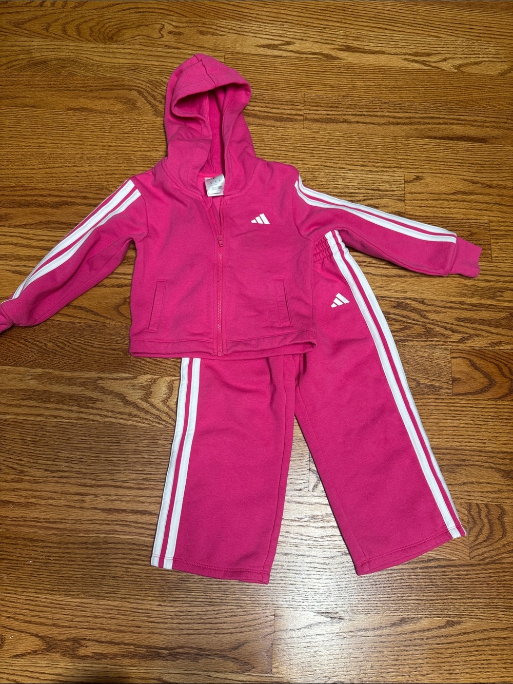 Adidas zip up hoodie and sweat pants